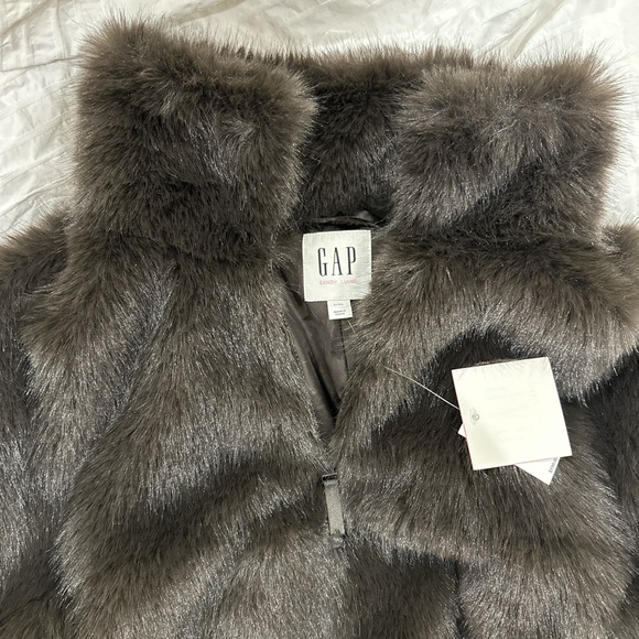 Sandy Liang Dark Brown Teddy Jacket - Picture 5 of 5